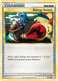 Energy Switch z edície HeartGold & SoulSilver, karta č.91