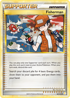 Fisherman z edície HeartGold & SoulSilver, karta č.92