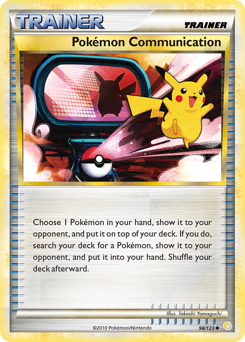 Pokémon Communication z edície HeartGold & SoulSilver, karta č.98