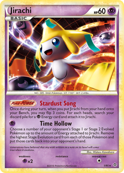 Jirachi z edície HS—Unleashed, karta č.1