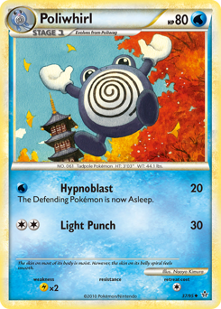 Poliwhirl z edície HS—Unleashed, karta č.37