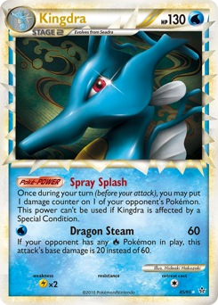 Kingdra z edície HS—Unleashed, karta č.85