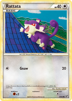 Rattata z edície HS—Undaunted, karta č.64