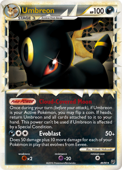 Umbreon z edície HS—Undaunted, karta č.86