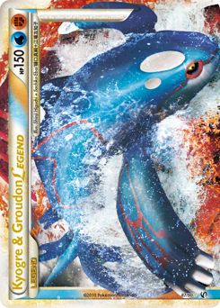 Kyogre & Groudon LEGEND z edície HS—Undaunted, karta č.87