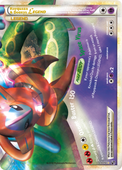 Rayquaza & Deoxys LEGEND z edície HS—Undaunted, karta č.90