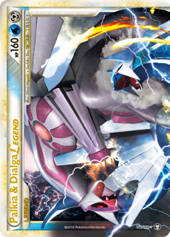 Palkia & Dialga LEGEND z edície HS—Triumphant, karta č.101