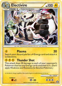 Electivire z edície HS—Triumphant, karta č.20