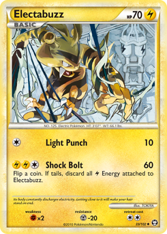 Electabuzz z edície HS—Triumphant, karta č.33