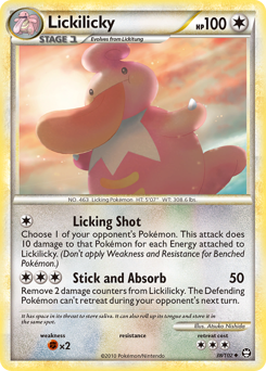 Lickilicky z edície HS—Triumphant, karta č.38