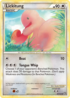 Lickitung z edície HS—Triumphant, karta č.66