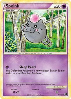 Spoink z edície HS—Triumphant, karta č.77