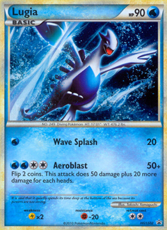 Lugia z edície HGSS Black Star Promos, karta č.HGSS02