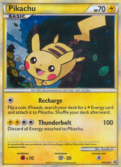 Pikachu z edície HGSS Black Star Promos, karta č.HGSS03