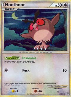 Hoothoot, ukážková karta