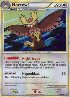 Noctowl z edície HGSS Black Star Promos, karta č.HGSS06