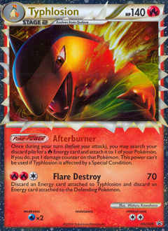 Typhlosion z edície HGSS Black Star Promos, karta č.HGSS09