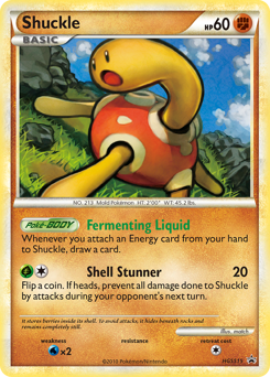 Shuckle z edície HGSS Black Star Promos, karta č.HGSS15