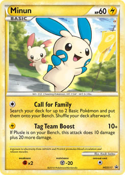 Minun z edície HGSS Black Star Promos, karta č.HGSS17