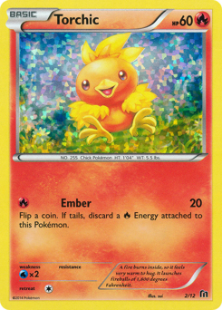 Torchic z edície McDonald's Collection 2016, karta č.2