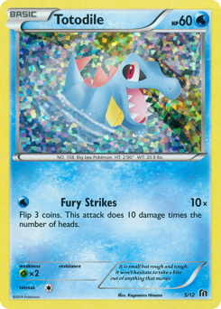 Totodile, ukážková karta