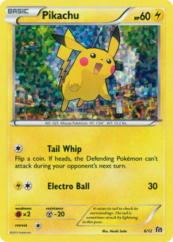 Pikachu z edície McDonald's Collection 2016, karta č.6