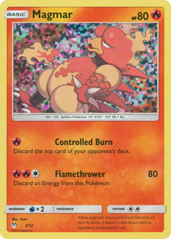 Magmar z edície McDonald's Collection 2019, karta č.3