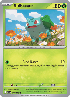 Bulbasaur z edície Mega Evolution, karta č.1