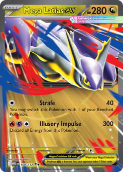 Mega Latias ex z edície Mega Evolution, karta č.100