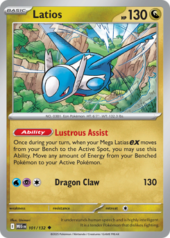 Latios z edície Mega Evolution, karta č.101