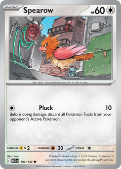 Spearow z edície Mega Evolution, karta č.102