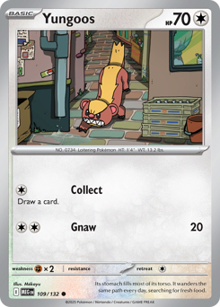 Yungoos z edície Mega Evolution, karta č.109