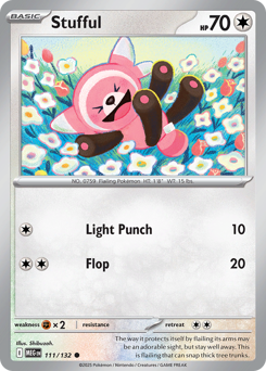 Stufful z edície Mega Evolution, karta č.111