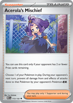 Acerola's Mischief z edície Mega Evolution, karta č.113