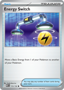 Energy Switch z edície Mega Evolution, karta č.115