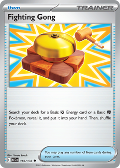Fighting Gong z edície Mega Evolution, karta č.116