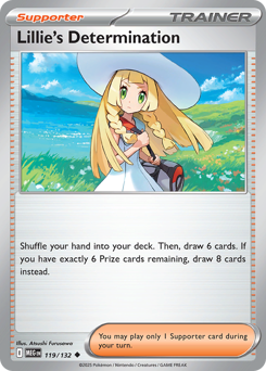 Lillie's Determination z edície Mega Evolution, karta č.119