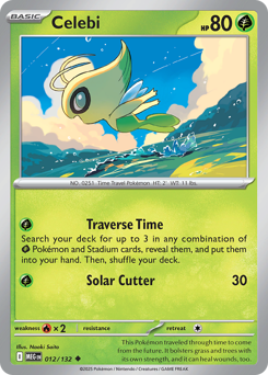 Celebi z edície Mega Evolution, karta č.12