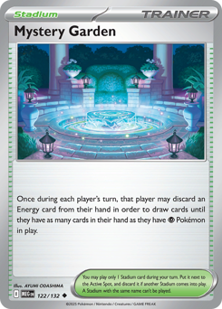 Mystery Garden z edície Mega Evolution, karta č.122