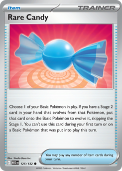Rare Candy z edície Mega Evolution, karta č.125
