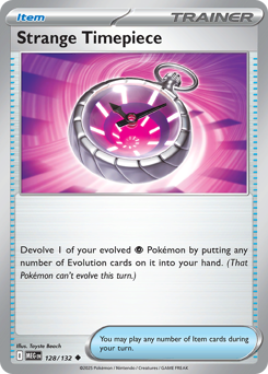 Strange Timepiece z edície Mega Evolution, karta č.128