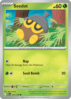 Seedot z edície Mega Evolution, karta č.13