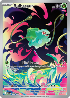 Bulbasaur z edície Mega Evolution, karta č.133