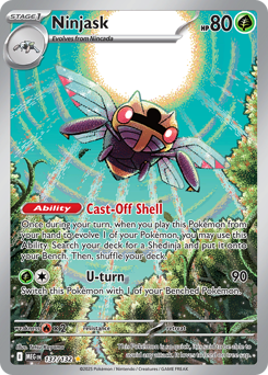 Ninjask z edície Mega Evolution, karta č.137