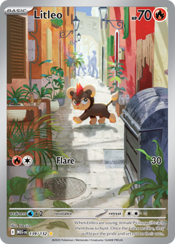 Litleo z edície Mega Evolution, karta č.139