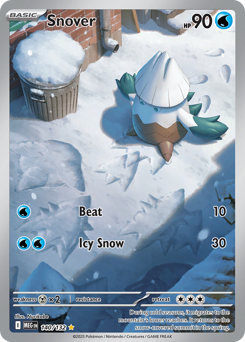 Snover z edície Mega Evolution, karta č.140