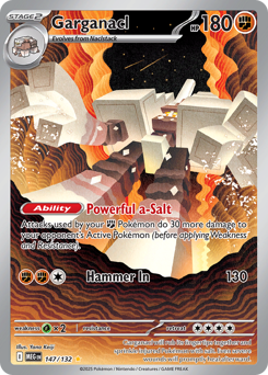 Garganacl z edície Mega Evolution, karta č.147