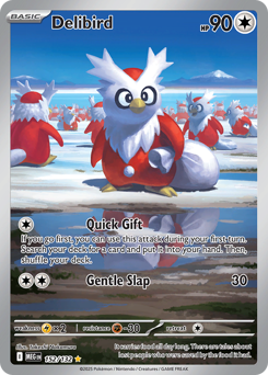 Delibird z edície Mega Evolution, karta č.152