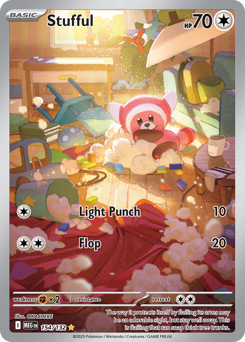 Stufful z edície Mega Evolution, karta č.154