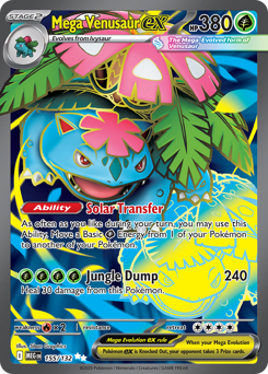 Mega Venusaur ex z edície Mega Evolution, karta č.155